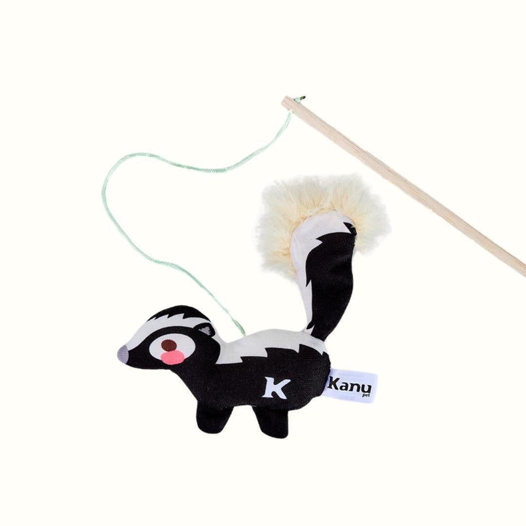Juguete de Peluche Zorrillo con vara Kanu Pet para Gato
