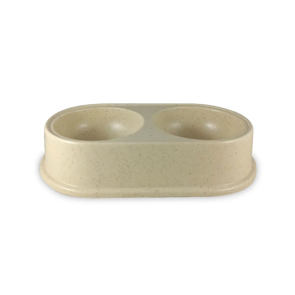 Comedero Doble de Ceramica Kanu Pet para Perro y Gato
