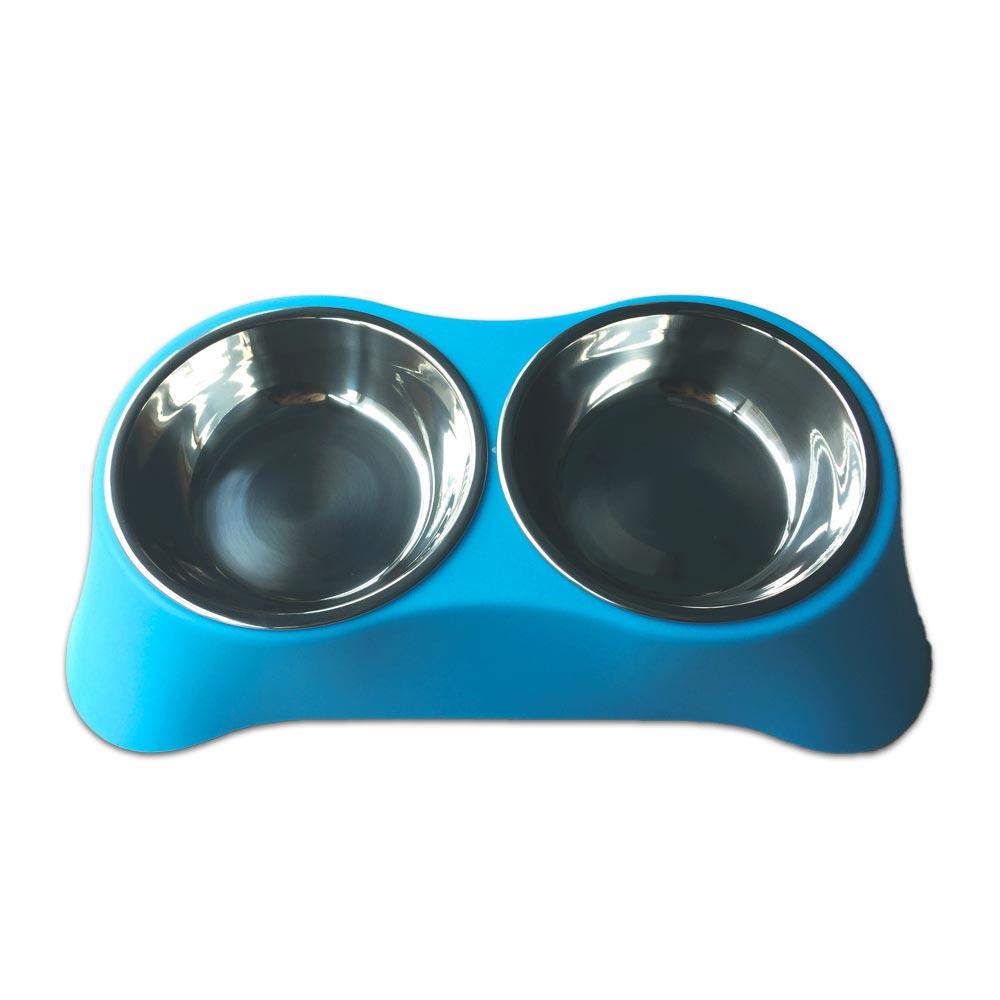 Comedero Doble Pequeño Kanu Para Perro