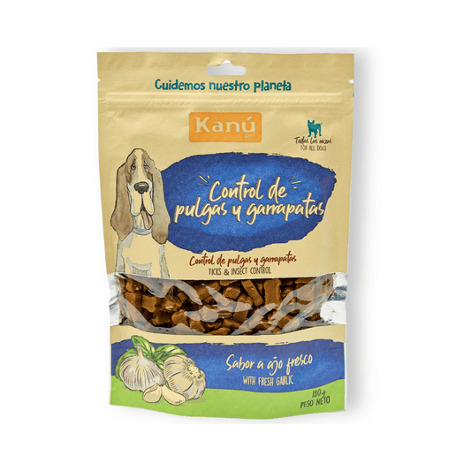 Galletas Blandas con Ajo Kanu Control Pulgas y Garrapatas Kanu Pet para Perro. 100% Naturales - {{ Kanu Pet }}