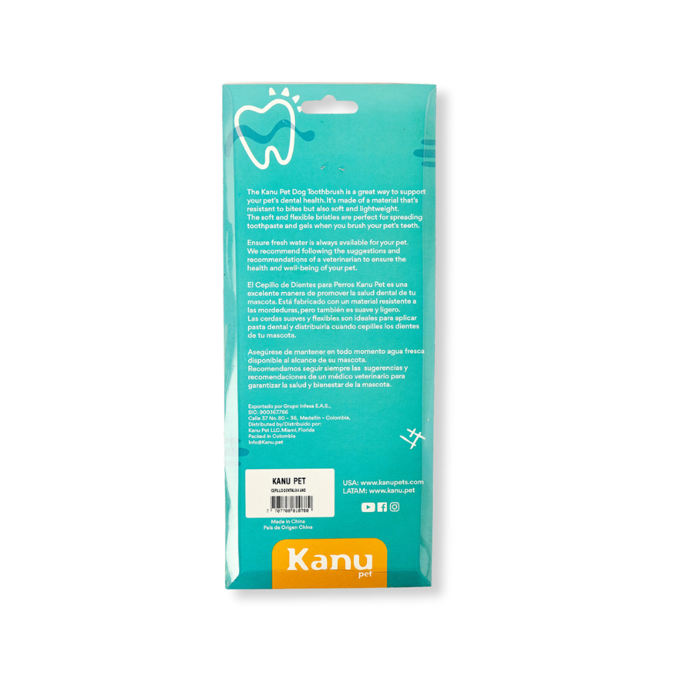 Kanu Pet Cepillo Dental Para Perros x 4 Unds - {{ Kanu Pet }}