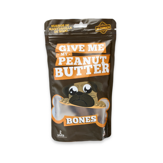 Snack  Jueso Grande de Mantequilla de Maní y Batata Kanu Pet Hueso para Perro L X 2 Uds