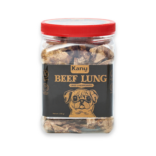 Snack Pulmón de Cerdo  Deshidratado Kanu Pet  para Perros en Frasco, Un Solo ingrediente 100% natural