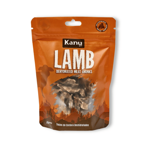 Snack de Trozos de Cordero Deshidratados Kanu Pet para perros y gatos 100% Natural , Un solo ingrediente - {{ Kanu Pet }}