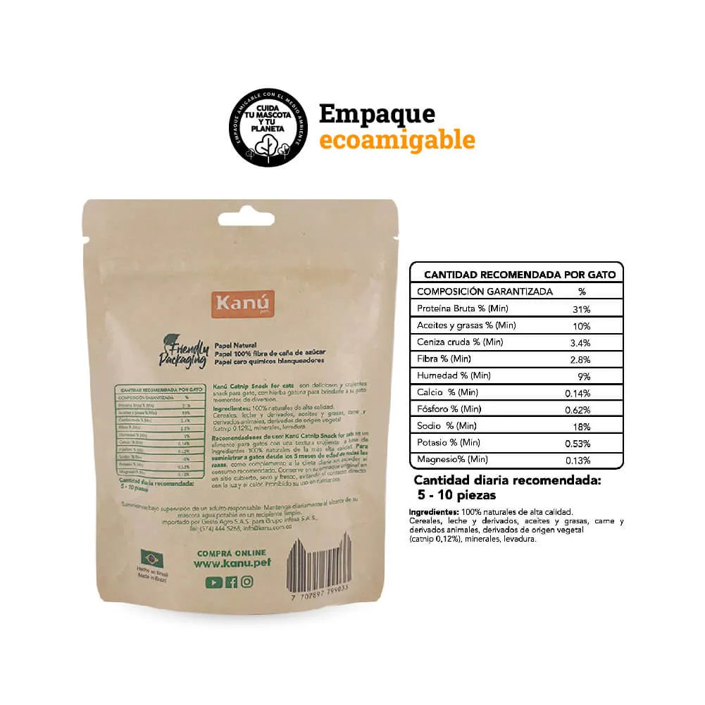 Snacks Galletas Kanu Pet Catnip para Gato - {{ Kanu Pet }}
