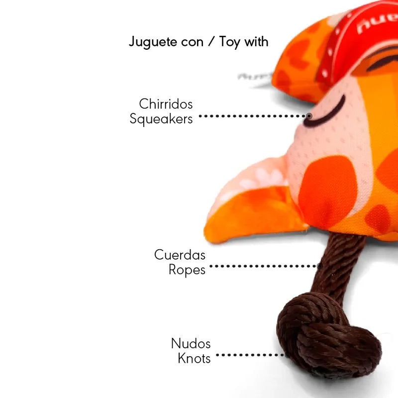 Juguete Peluche Jirafa Safari Kanu Pet para Perro - {{ Kanu Pet }}