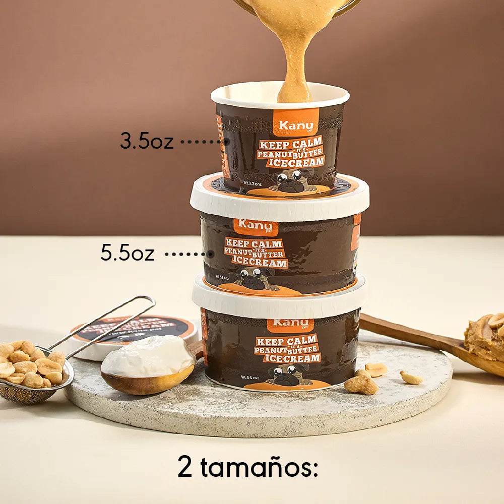 Helado de Mantequilla de Maní Kanu Pet para Perro y Gato - {{ Kanu Pet }}