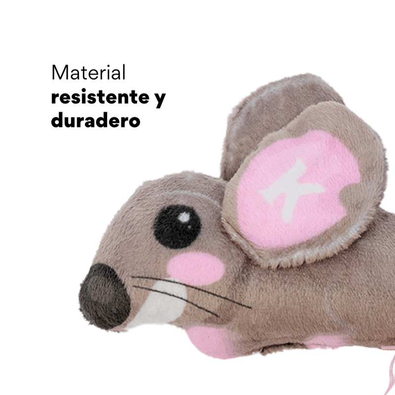 Juguete de Peluche Ratón Gris con Catnip Kanu Pet para Gato - {{ Kanu Pet }}