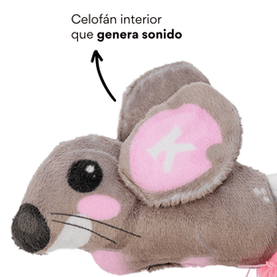 Juguete de Peluche Ratón Gris con Catnip Kanu Pet para Gato - {{ Kanu Pet }}