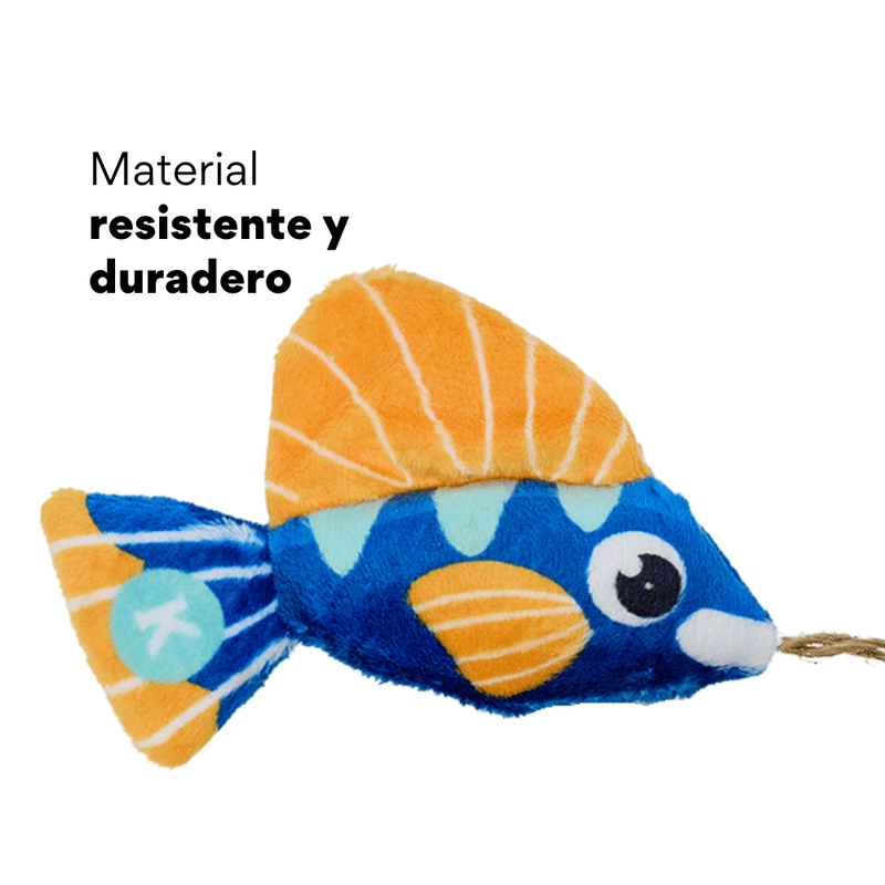 Juguete de Peluche Pez Azul con Catnip Kanu Pet para Gato - {{ Kanu Pet }}