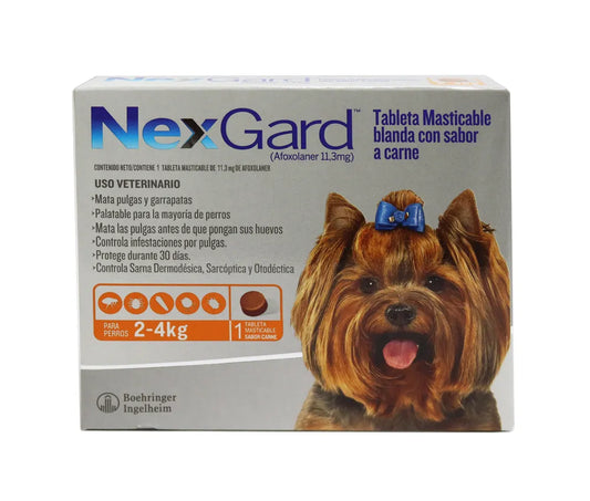 Antipulgas Nexgard para Perros de 2  a 4 Kg