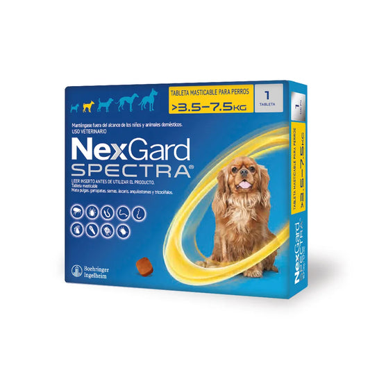 Antipulgas Nexgard para Perros S de 3.5 a 7 Kg