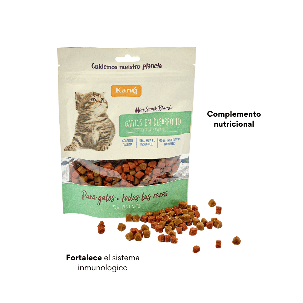 Galletas Blandas Kanu Pet Gatitos en Desarrollo y Apoyo al Crecimiento Muscular - {{ Kanu Pet }}