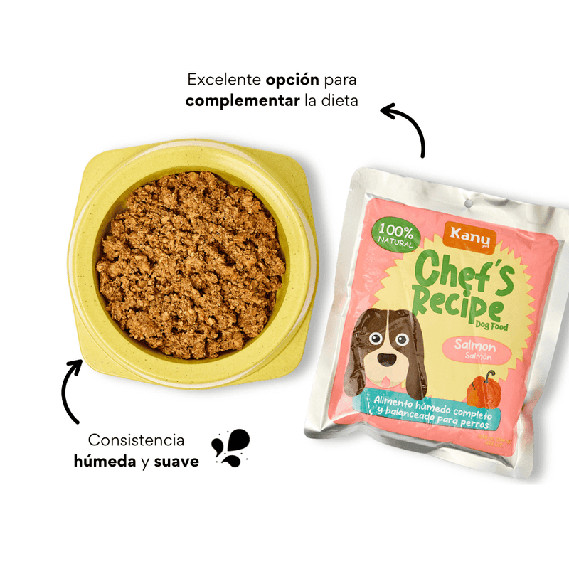 Alimento Completo Húmedo Salmón Kanu Pet Chef´s Recipe para Perros x 300 g - {{ Kanu Pet }}