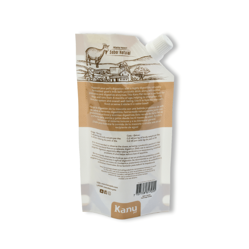 Suplemento Kéfir de Leche de Cabra Kanu Pet para Perro y Gato Sabor 100% Natural - {{ Kanu Pet }}