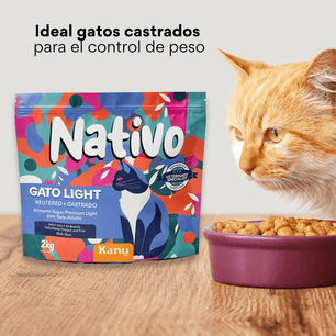 Alimento para gato castrado Nativo Light Kanu Pet x 2 Kg - {{ Kanu Pet }}