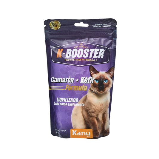 Suplemento K-Booster de Camarón Liofilizado Kanu Pet para gatos