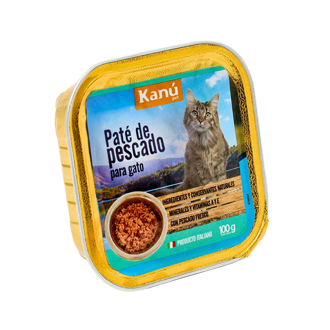 Alimento Húmedo Paté de pescado Kanu Pet  para Gato
