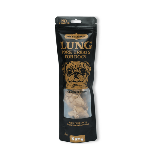 Snack Pulmón de Cerdo Deshidratado Kanu Pet para Perros, Un Solo ingrediente 100% natural - {{ Kanu Pet }}