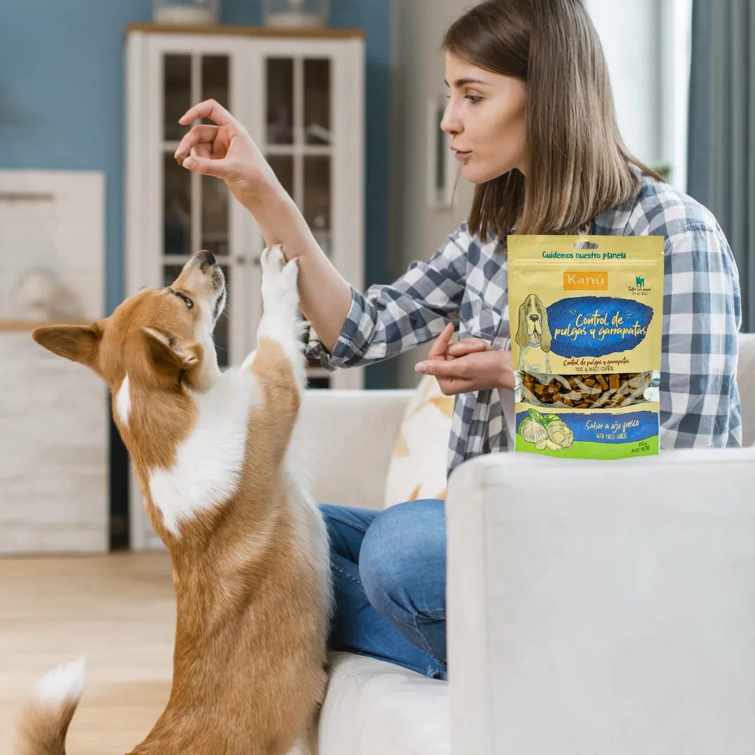Galletas Blandas con Ajo Kanu Control Pulgas y Garrapatas Kanu Pet para Perro. 100% Naturales
