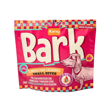 Alimento seco Bark Small Bites Pollo Kanu Pet para Perros Cachorros Razas Pequeñas