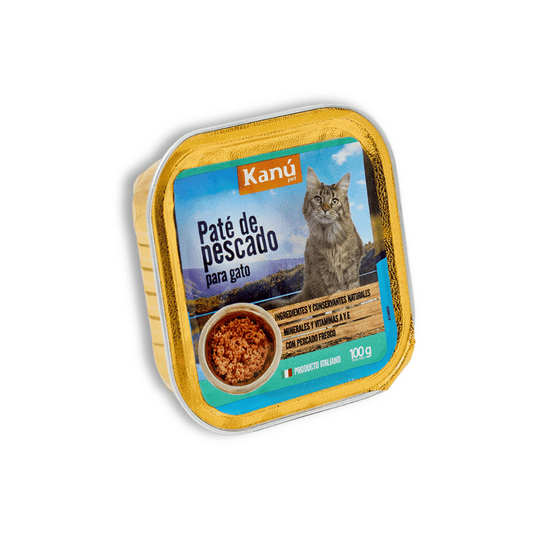 Pate de pescado Gato Kanu Pate 100 GR - {{ Kanu Pet }}