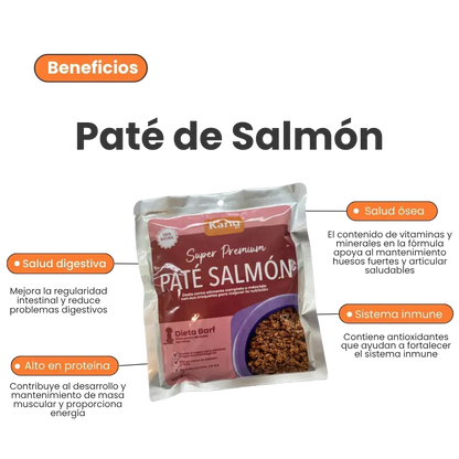 Alimento Húmedo Pate de Salmón Kanu Pet para Perros