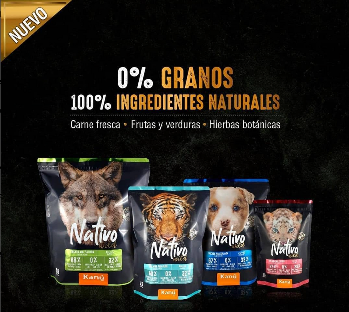 Alimento Grain Free para Perro Adulto Kanu Nativo Wild - {{ Kanu Pet }}