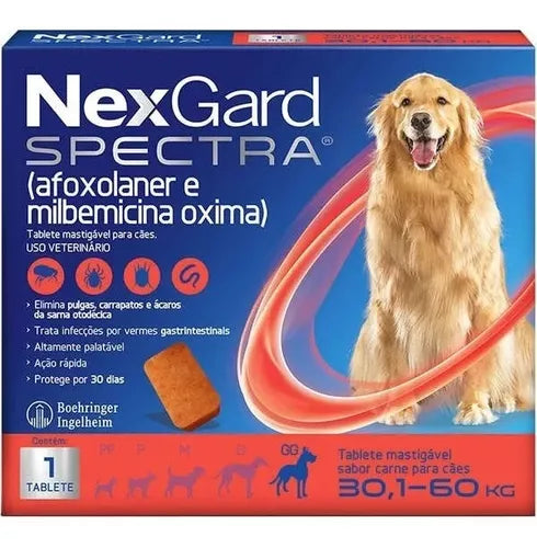 Antipulgas Nexgard Spectra para Perros XL de 30 a 60 Kg