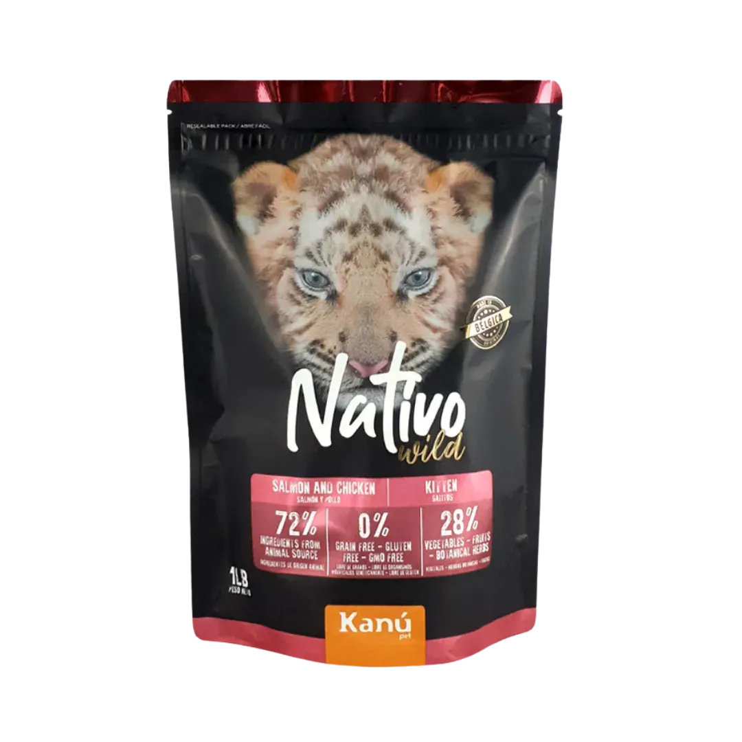 Alimento Seco Grain Free Nativo Wild Kanu Pet para Gatitos