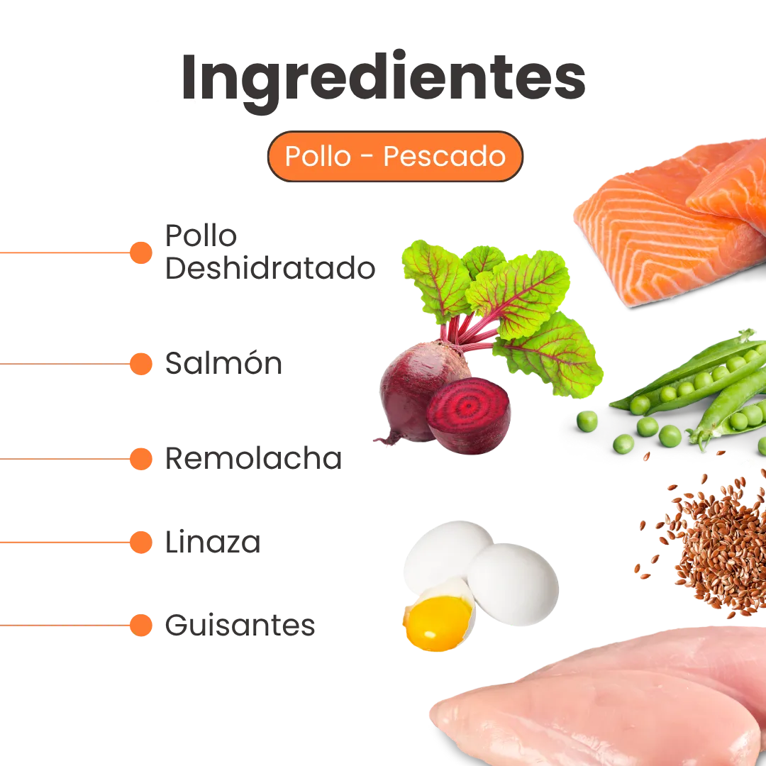 Alimento Seco Nativo Small Bites Pollo y Pescado Kanu Pet para perro adulto