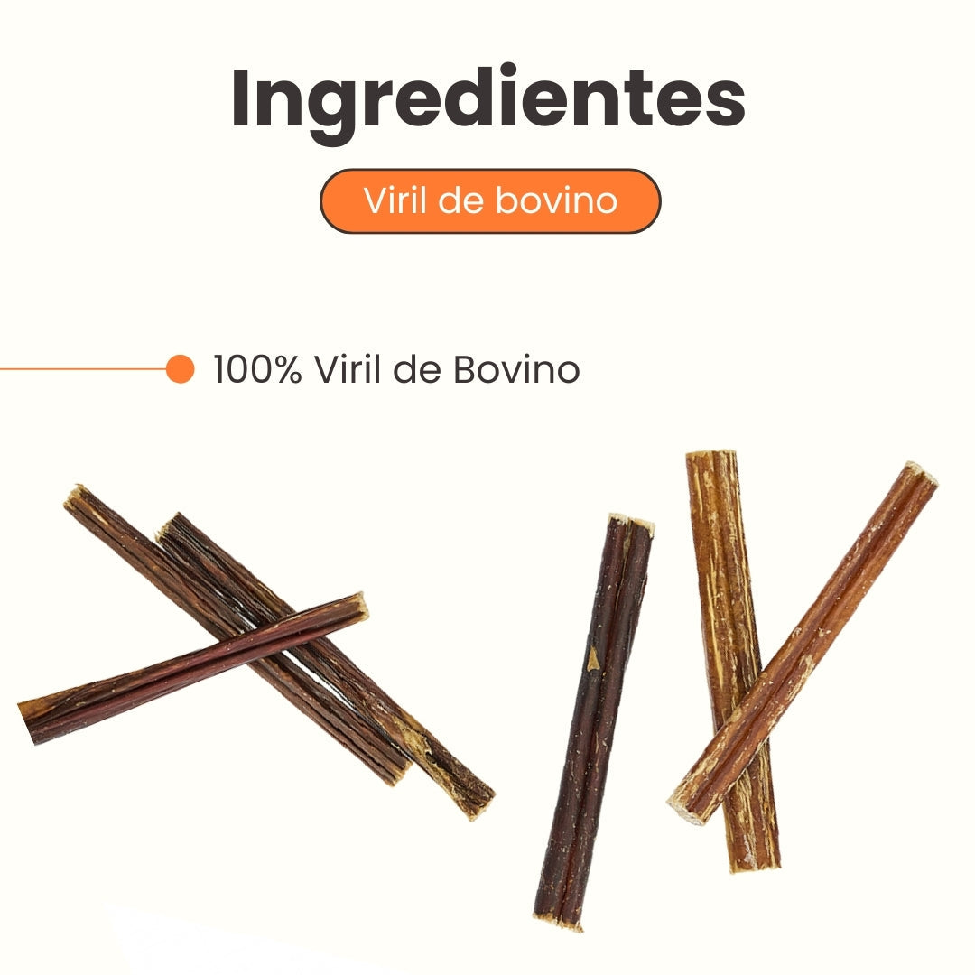 Snack Viril de Bovino Kanu Pet para Perro, Un Solo ingrediente 100% natural