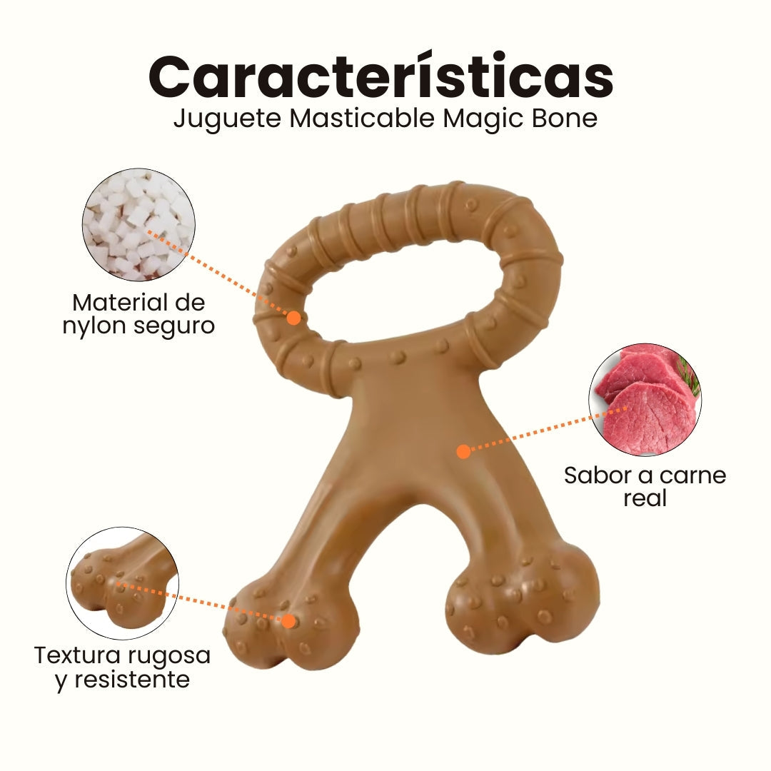 Juguete Masticable Magic Bone Sabor Carne Kanu Pet para Perro