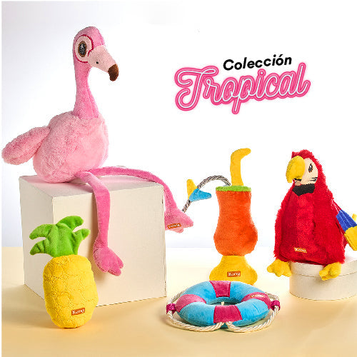 Juguete Peluche Flamingo Summer Kanu Pet para Perro - {{ Kanu Pet }}