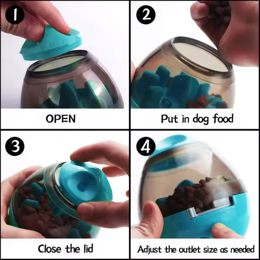 Pelota Tambaleante Dispensadora de Alimentos Kanu Pet para Perro y Gato