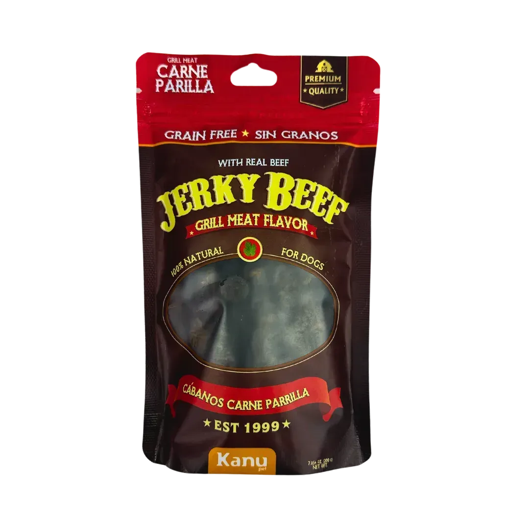Snack de Cábano Jerky Grill Meat Flavor Kanu Pet Para Perro