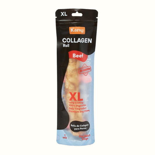 Snack Rollo de Colágeno XL de Res Kanu Pet para Perro. No es Carnaza