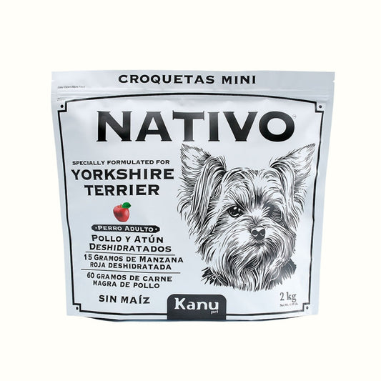 Alimento Nativo Yorkshire Terrier Adulto 2kg Kanu Pet para Perro Nutrición Premium