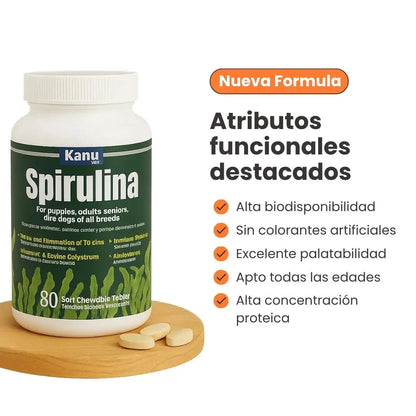 Suplemento spirulina para perro - kanu pet