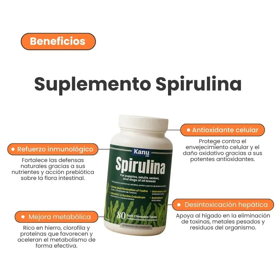 Suplemento spirulina para perro-kanu Pet