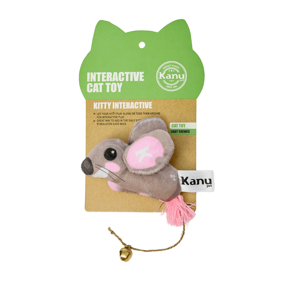 Juguete de Peluche Ratón Gris con Catnip Kanu Pet para Gato - {{ Kanu Pet }}